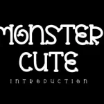 Monster Cute Display Font - Fonte Grátis Monster Cute Display Font