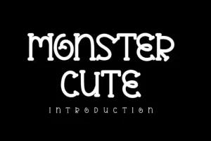 Monster Cute Display Font