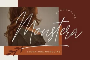 Monstera Handwritten Font