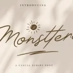Monsttera Handwritten Font