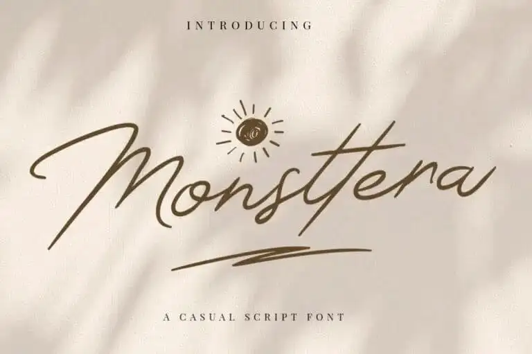Monsttera Handwritten Font