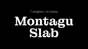 Montagu Font Family