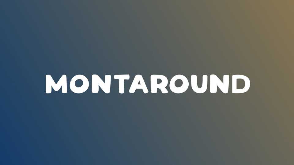Montaround Font › Fontesk