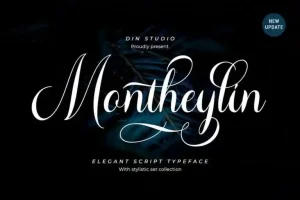 Montheylin Calligraphy Font