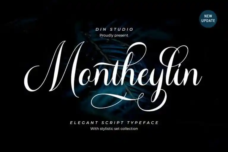 Montheylin Calligraphy Font