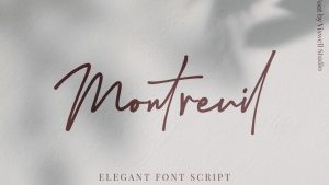Montreuil Signature Font › Fontesk