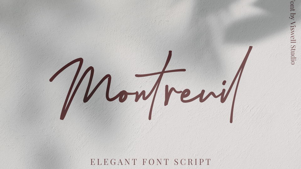 Montreuil Signature Font › Fontesk