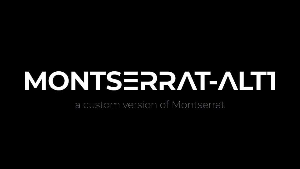 Montserrat-Alt1 Font Family › Fontesk