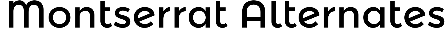 Montserrat Alternates Font