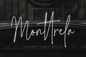 Monttrela Signature Font