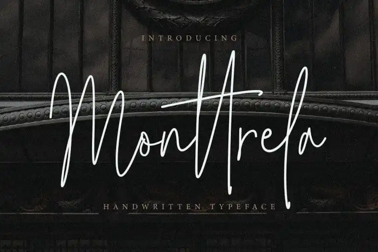 Monttrela Signature Font