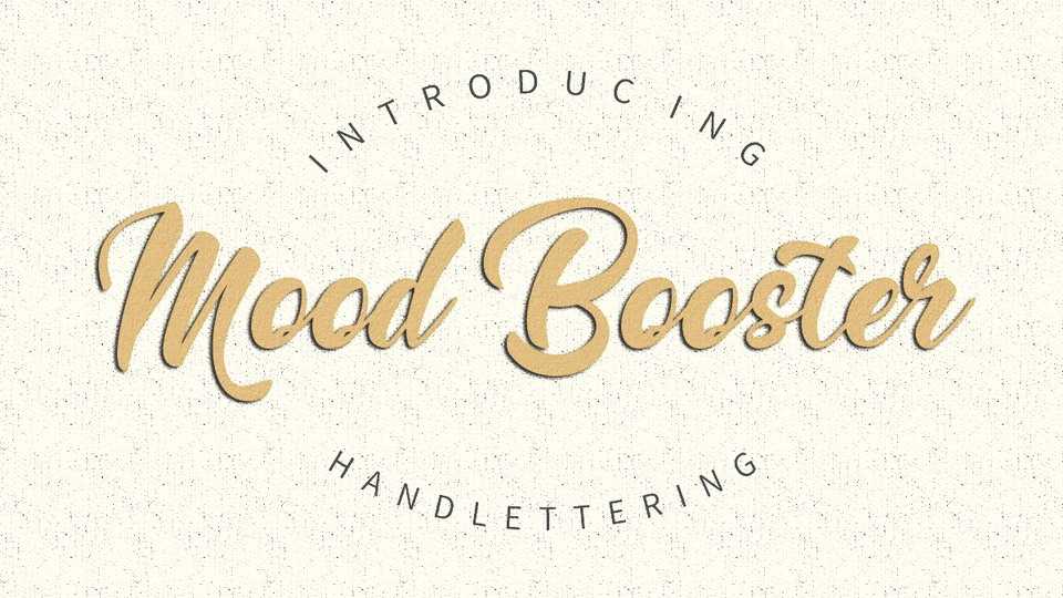 Mood Booster Font › Fontesk