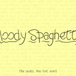 Moody Spaghetty Font