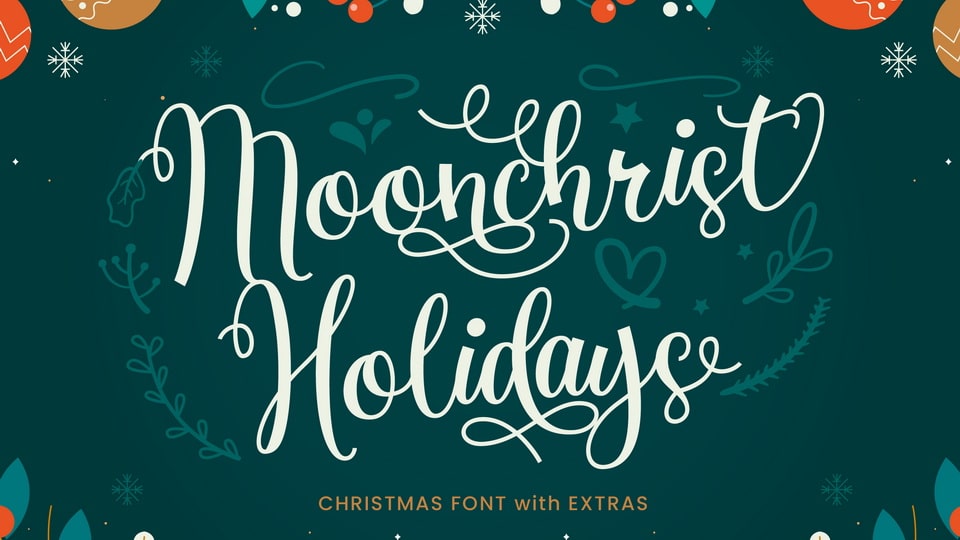 Moonchrist Holidays Font › Fontesk