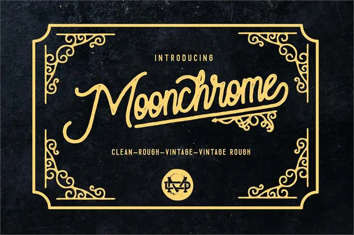 Moonchrome Typeface