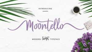 Moontello Script Font › Fontesk