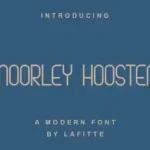 Moorley Hoosten Sans Serif Font
