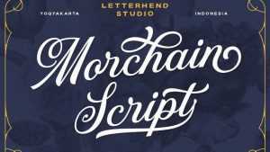 Morchain Script Font › Fontesk