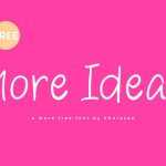 More Ideas Font › Fontesk