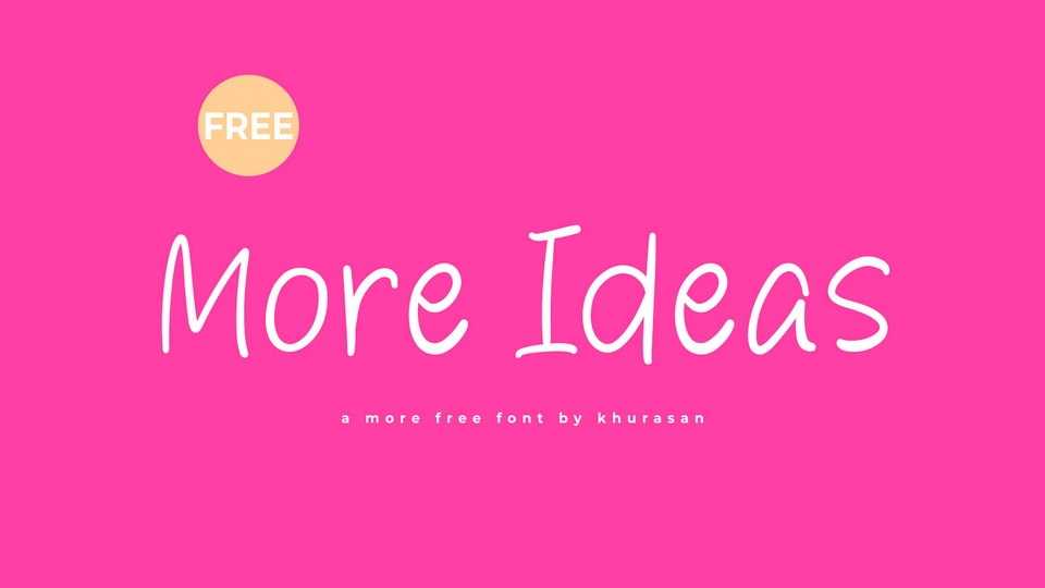 More Ideas Font › Fontesk