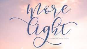 Morelight Script Font › Fontesk