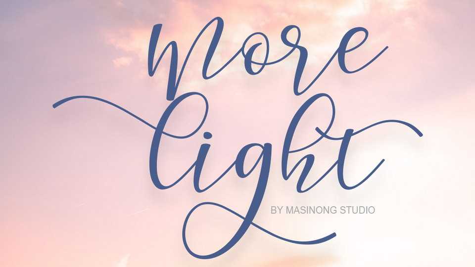 Morelight Script Font › Fontesk