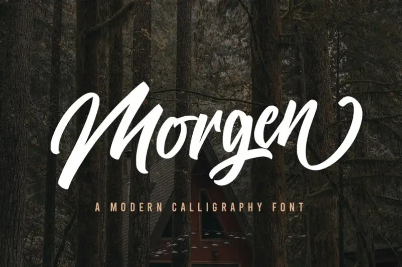 Morgen Brush Font