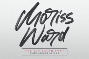 Moriss Ward Brush Font