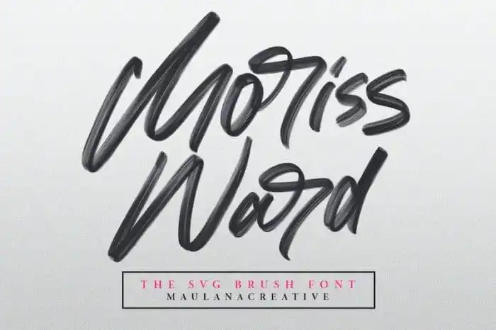 Moriss Ward Brush Font