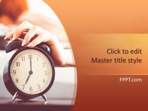 Morning Alarm Clock PowerPoint Template