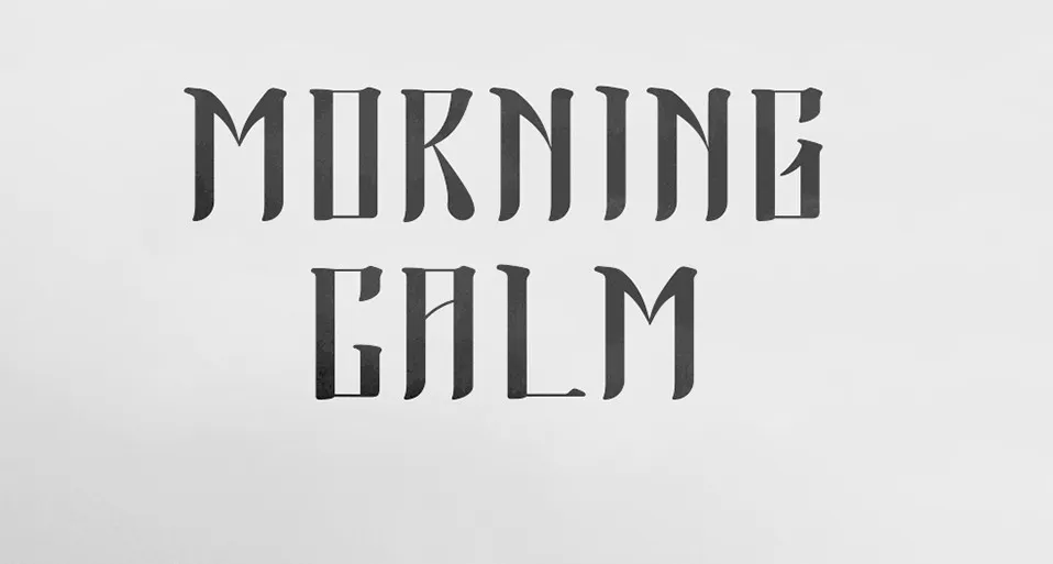 Morning Calm Typeface