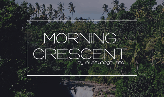 Morning Crescent font