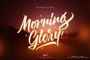 Morning Glory Bold Script Font