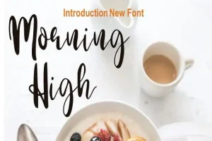 Morning High Script Font