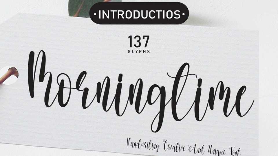 Morningtime Font › Fontesk