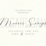 Morris Script Font Duo