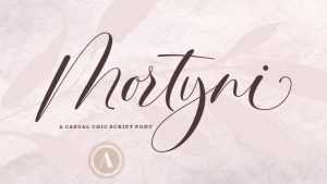 Mortyni Script Font › Fontesk