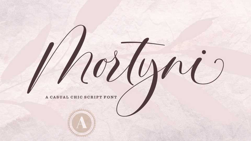 Mortyni Script Font › Fontesk