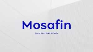 Mosafin Font › Fontesk