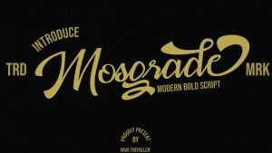 Mosgrade Script Font › Fontesk