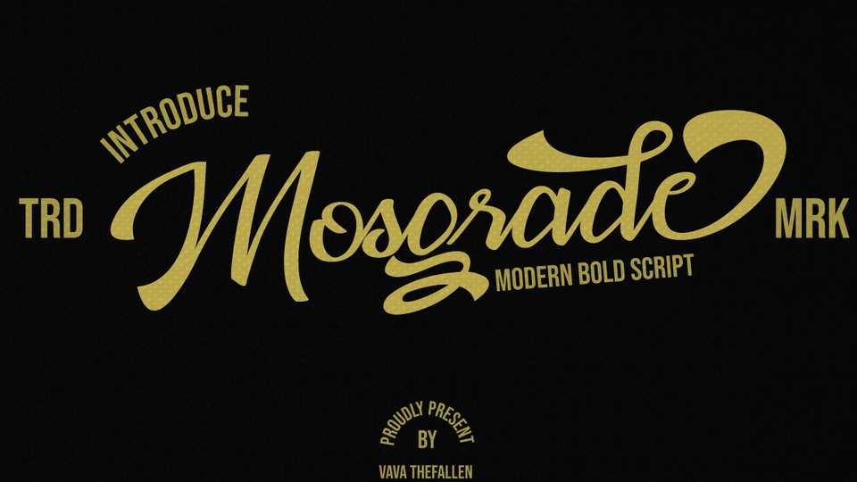 Mosgrade Script Font › Fontesk