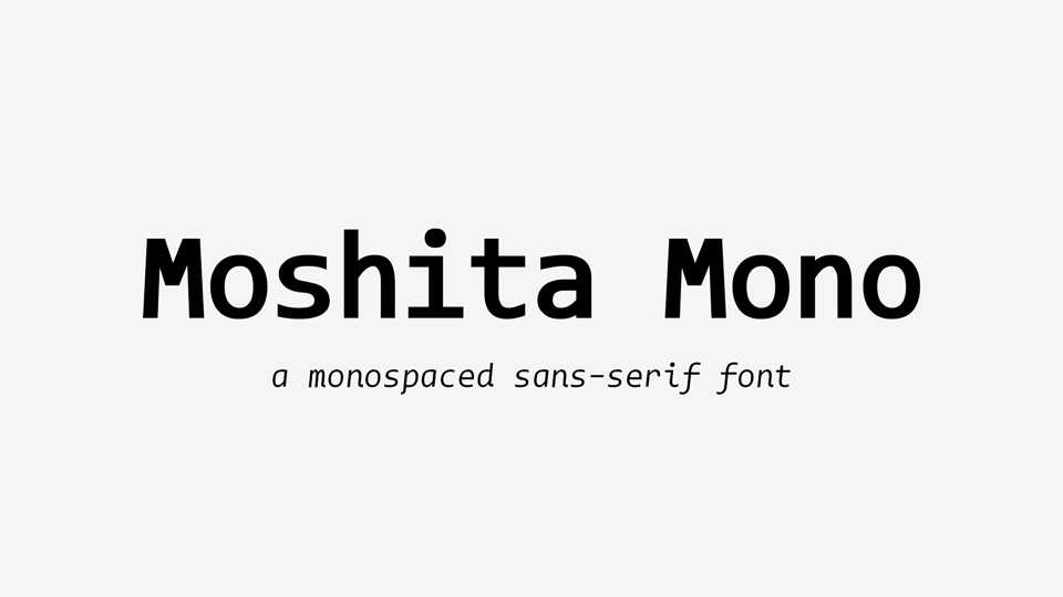 Moshita Mono Font Family › Fontesk – Fonte Grátis Moshita Mono Font Family › Fontesk