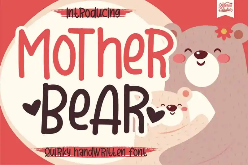 Mother Bear Display Font