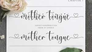 Mother Tongue Font › Fontesk