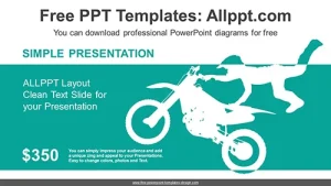 Motocross Rider Motion PowerPoint Diagram