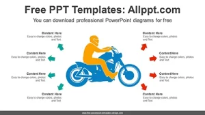 Motocross Rider PowerPoint Diagram