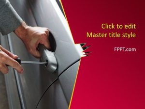 Motor Vehicle Theft PowerPoint Template
