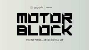 Motorblock Font › Fontesk