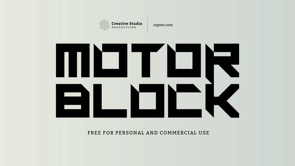 Motorblock Font › Fontesk