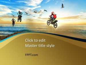 Motorcycle Riders PowerPoint Template